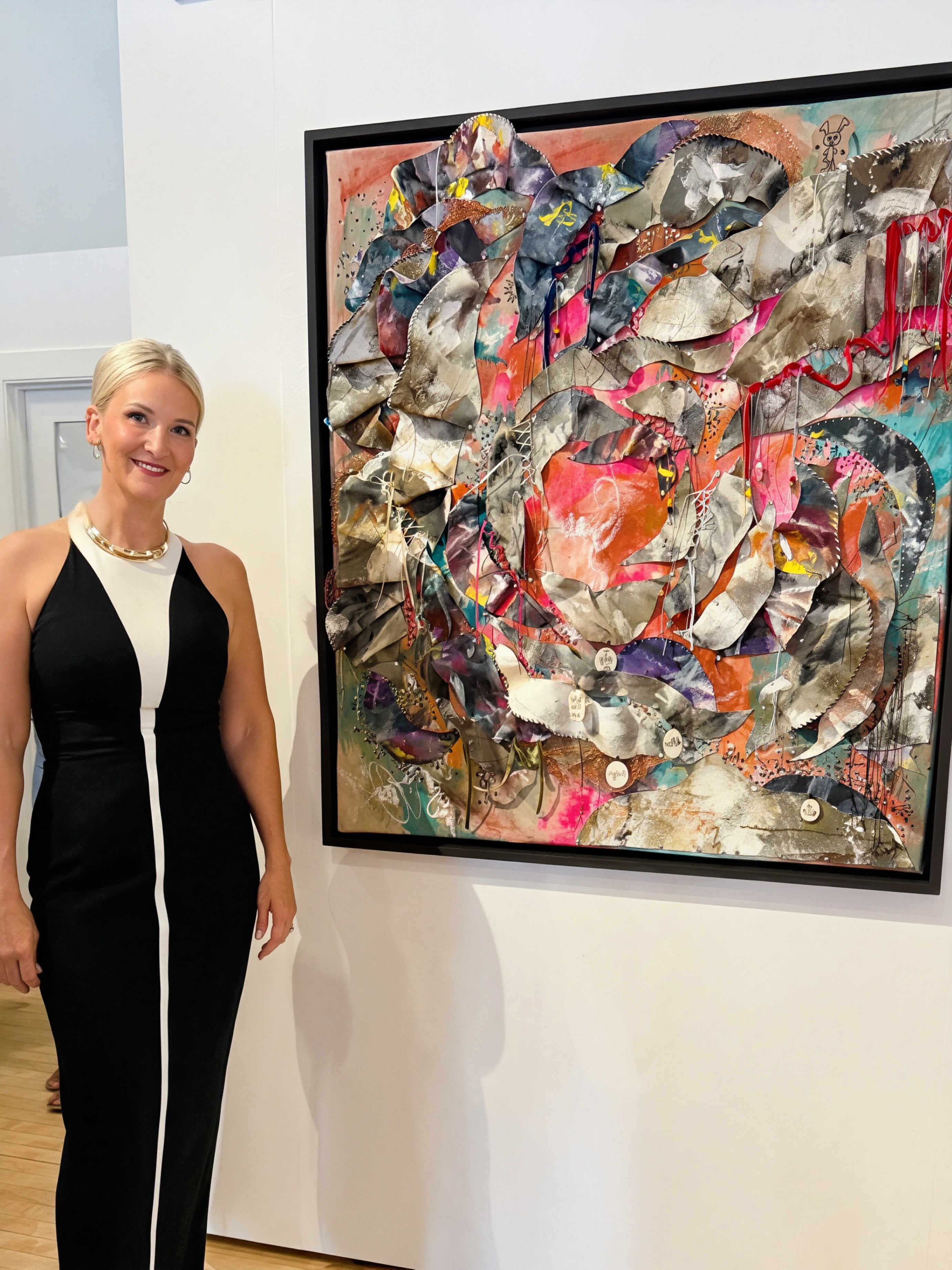 Scotti Taylor with artwork