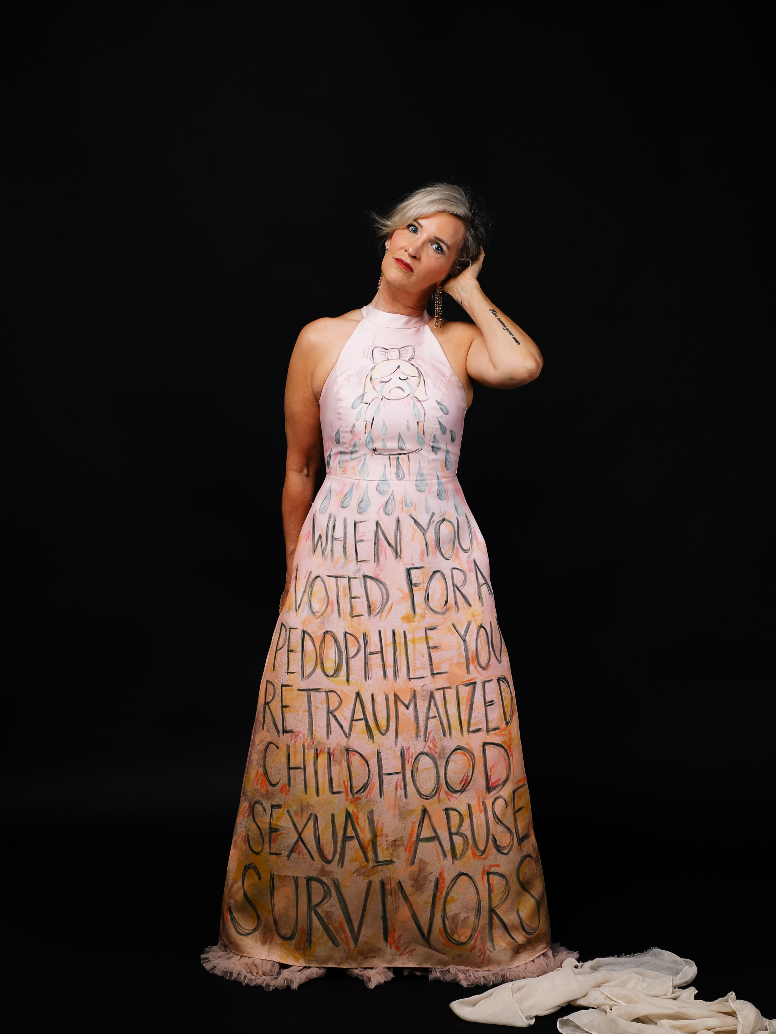 Painted dress, front